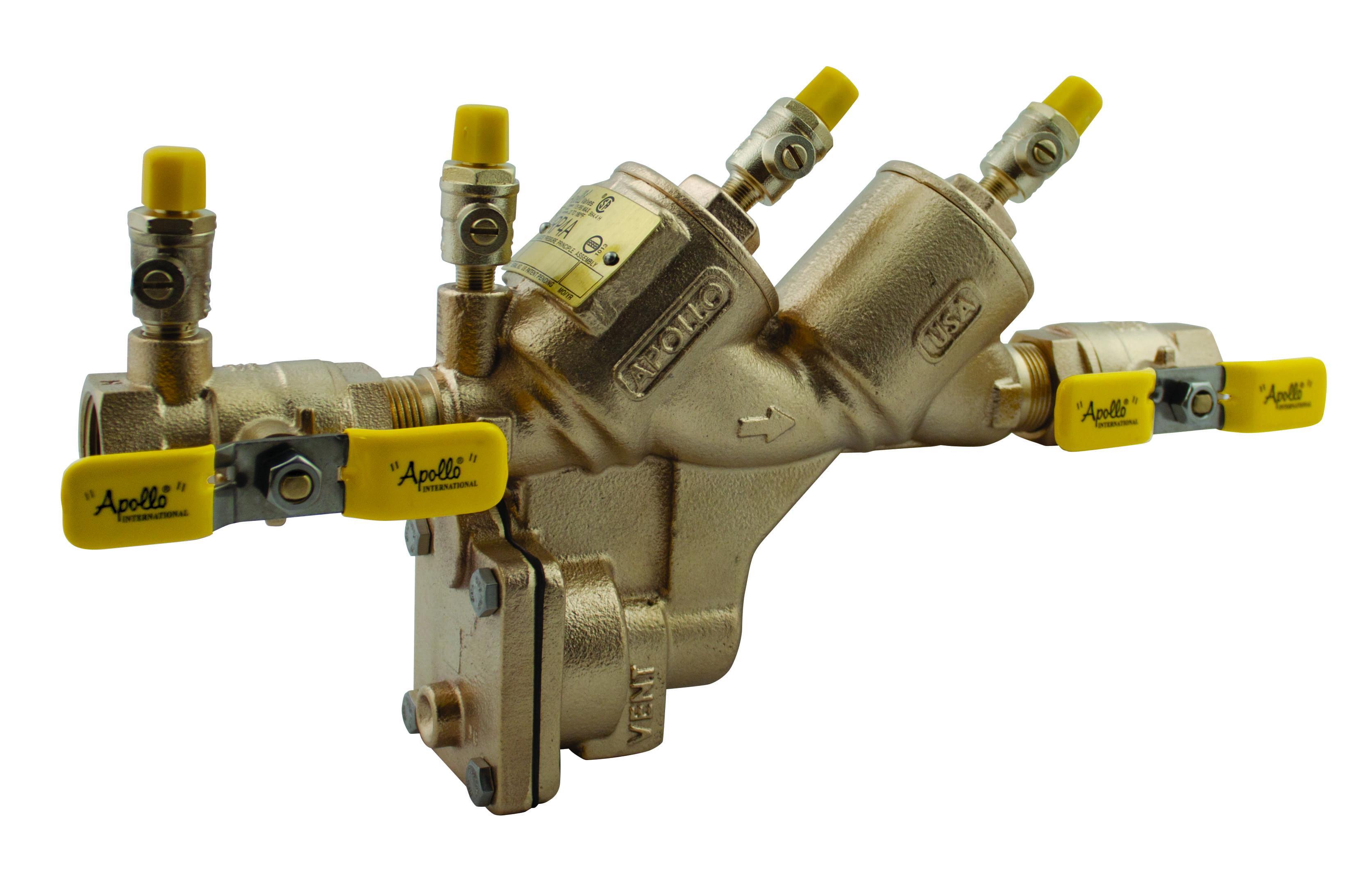 Apollo RPLF4A Backflow Preventer with Ball Valve Shut-offs