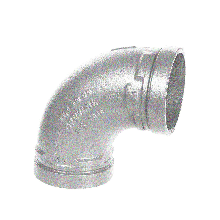 Gruvlok FIG 7050 Galvanized 90 Degree Elbow