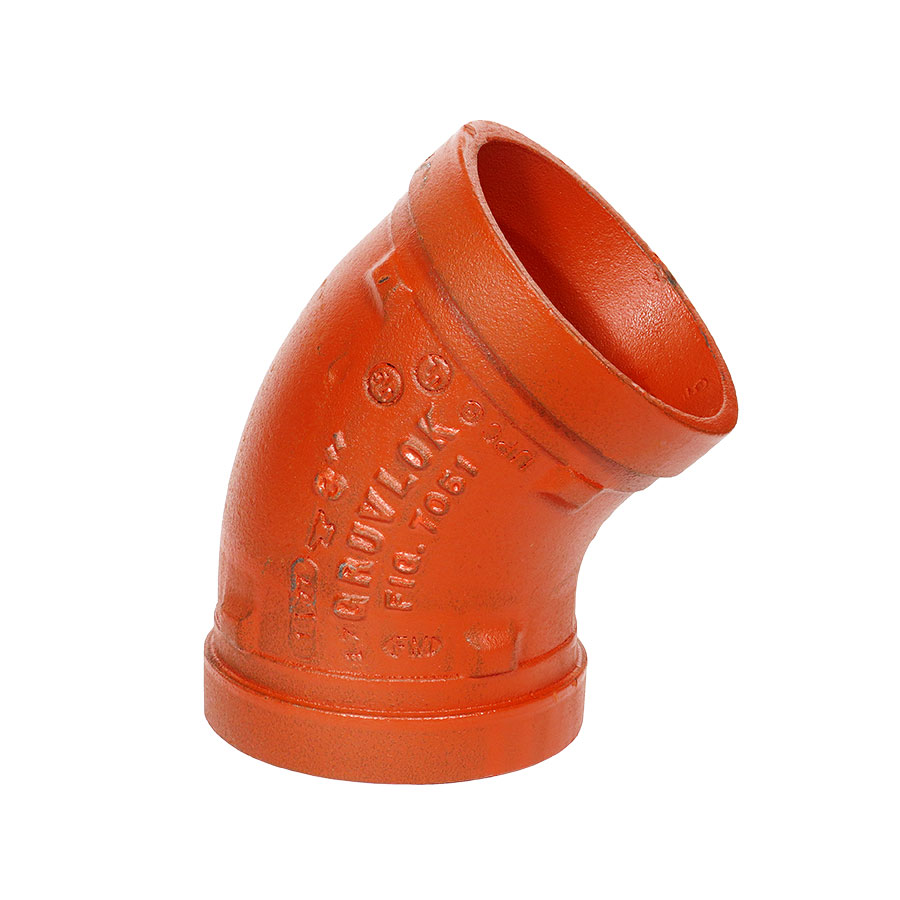 GRUVLOK  FIG 7051 Standard 45 deg Pipe Elbow